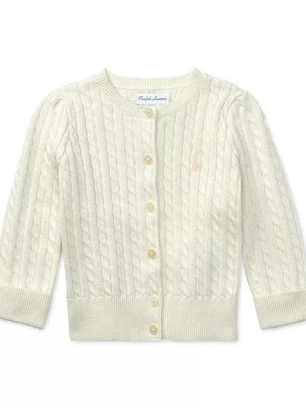 Baby Girls Cable-Knit Cotton Cardigan